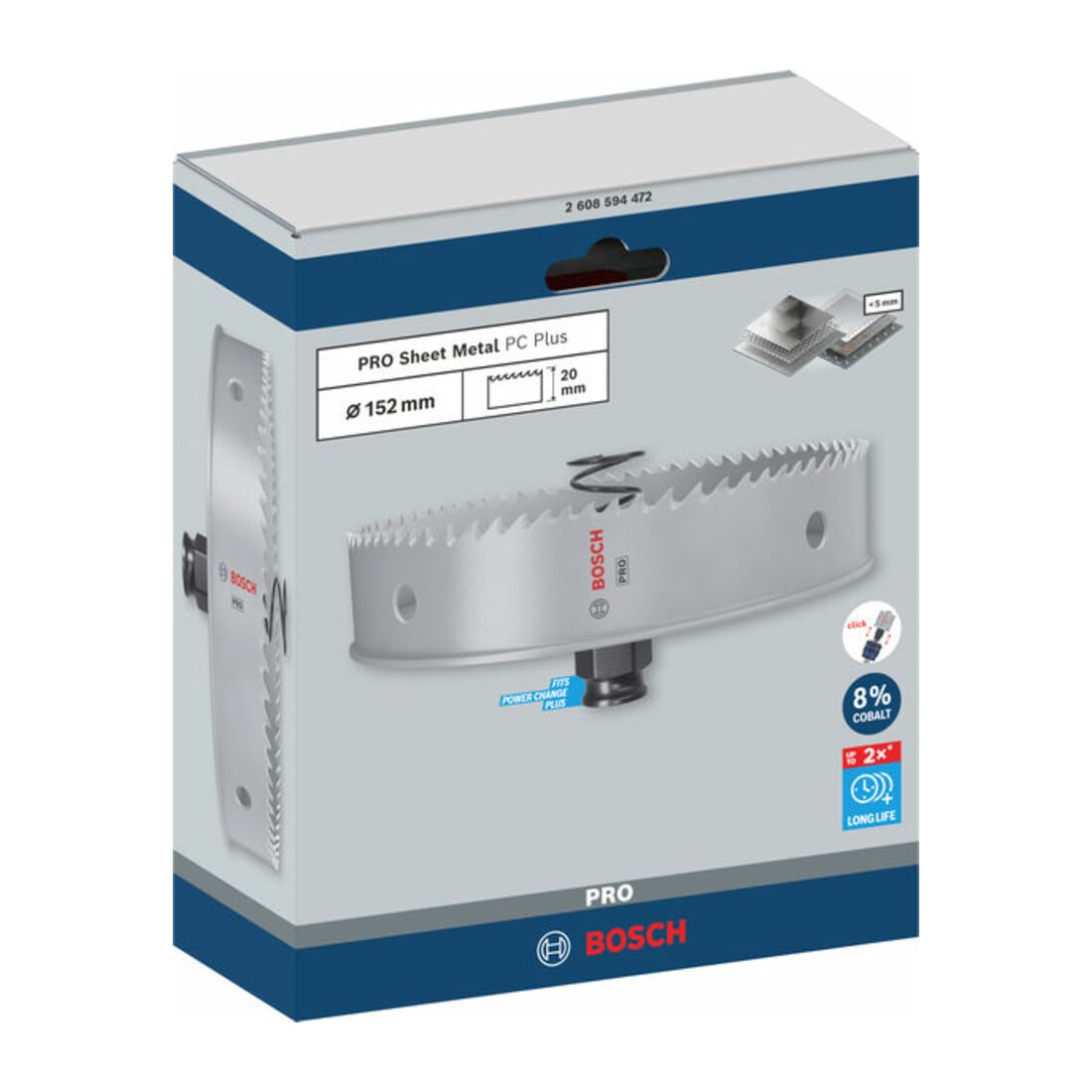 Bosch PRO Sheet Metal PC Plus Lochsäge, 152 mm
