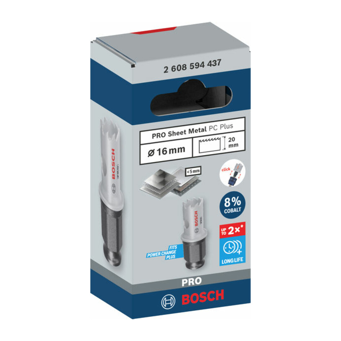 Bosch PRO Sheet Metal PC Plus Lochsäge, 16 mm