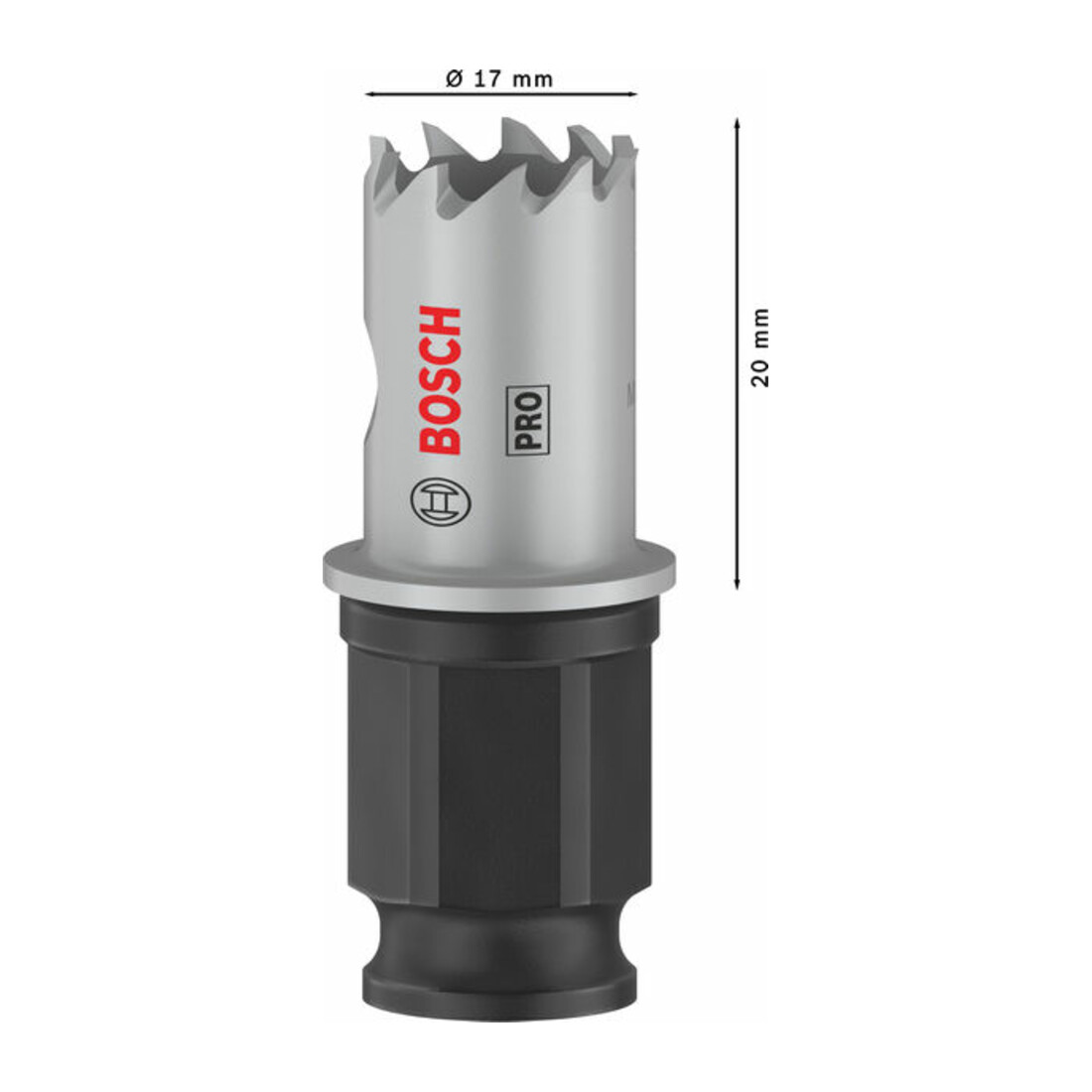Bosch PRO Sheet Metal PC Plus Lochsäge, 17 mm