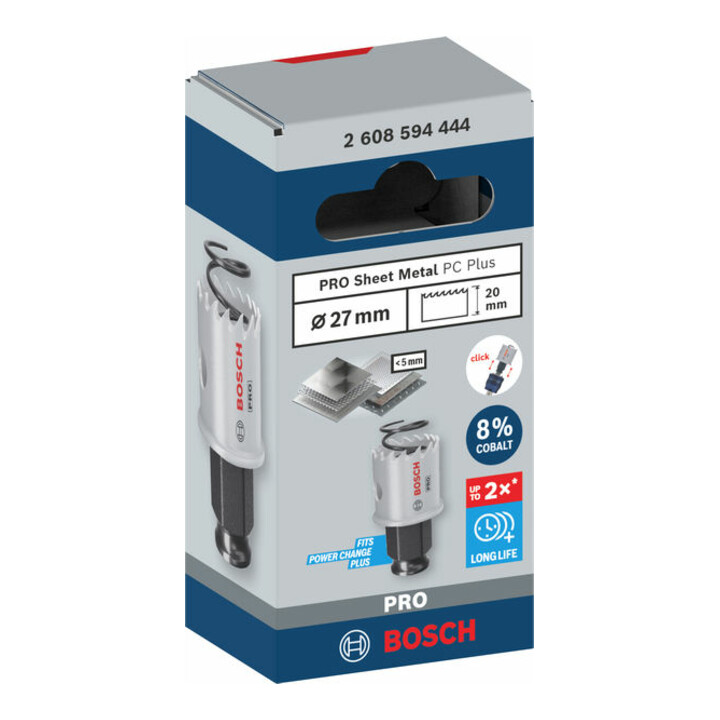 Bosch PRO Sheet Metal PC Plus Lochsäge, 27 mm