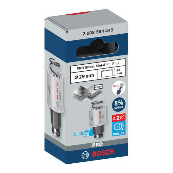Bosch PRO Sheet Metal PC Plus Lochsäge, 29 mm
