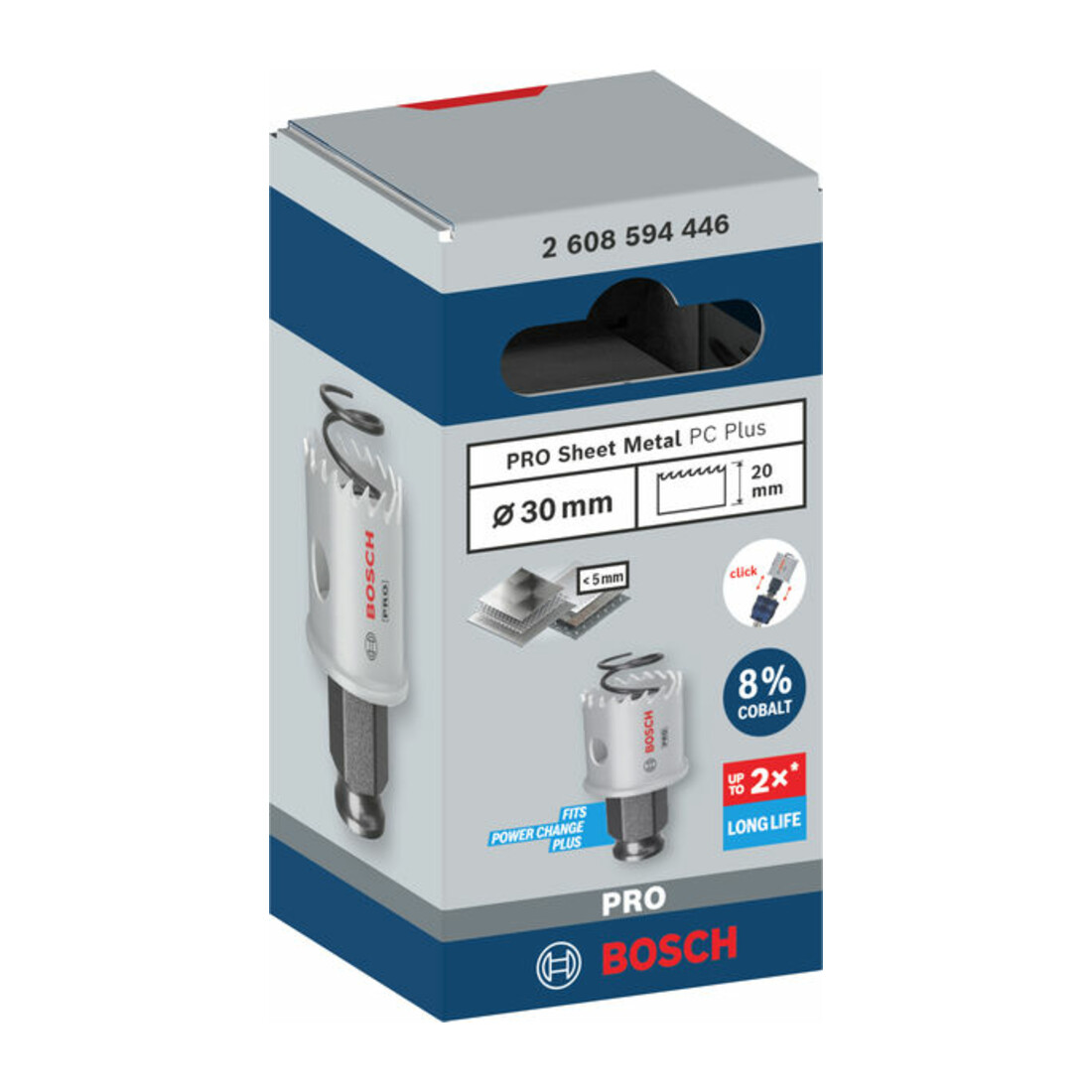 Bosch PRO Sheet Metal PC Plus Lochsäge, 30 mm