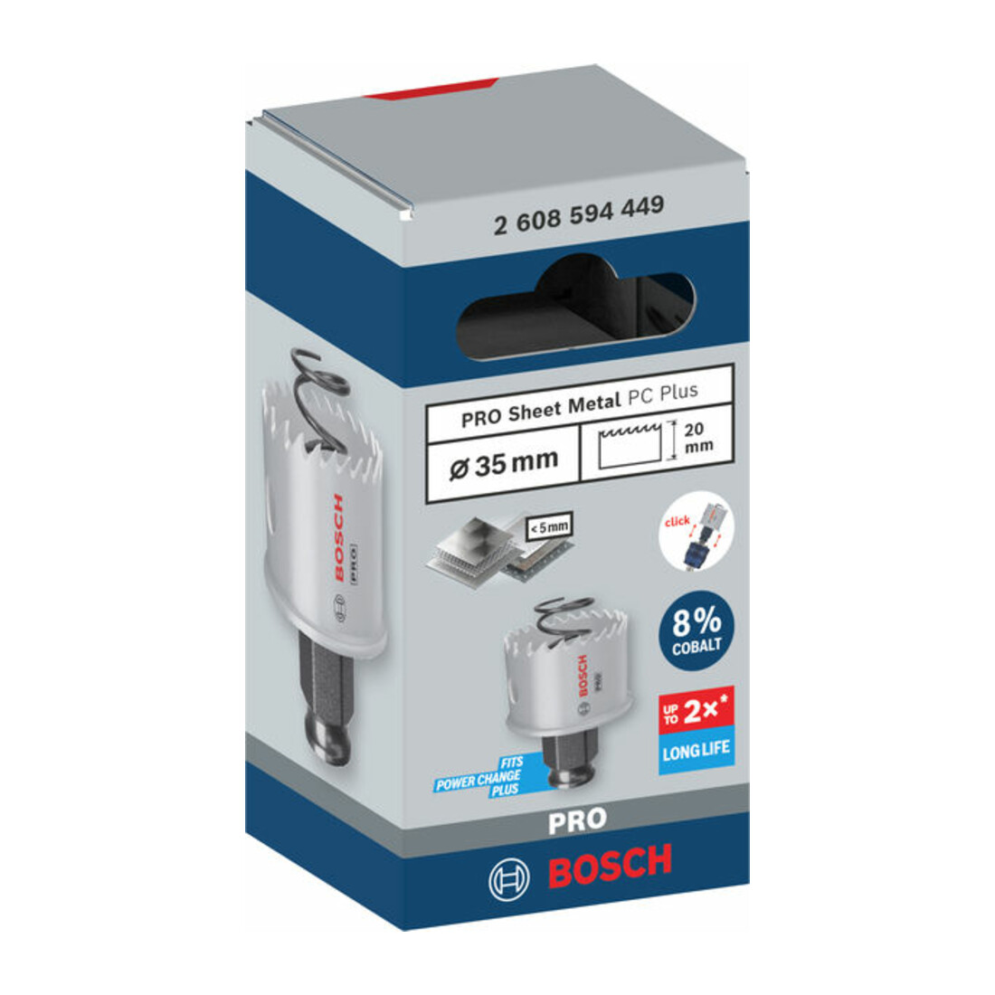 Bosch PRO Sheet Metal PC Plus Lochsäge, 35 mm
