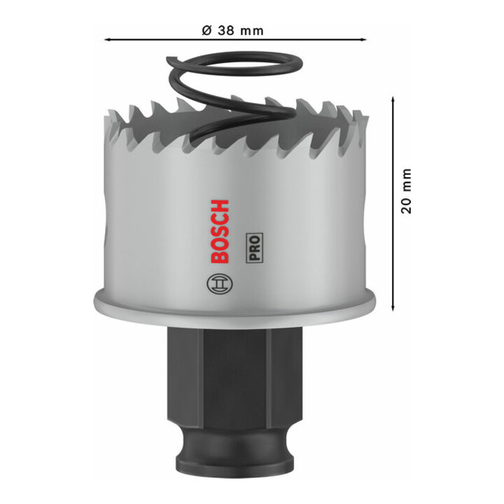 Bosch PRO Sheet Metal PC Plus Lochsäge, 38 mm