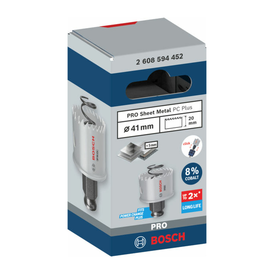 Bosch PRO Sheet Metal PC Plus Lochsäge, 41 mm
