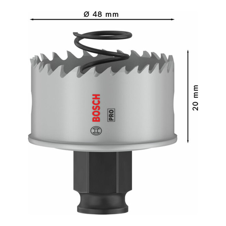 Bosch PRO Sheet Metal PC Plus Lochsäge, 48 mm