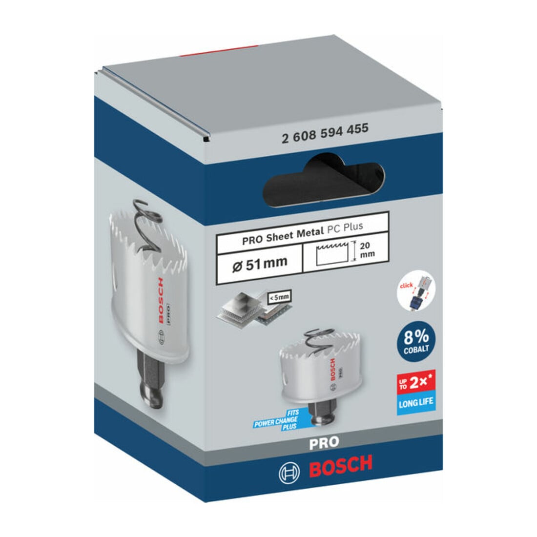 Bosch PRO Sheet Metal PC Plus Lochsäge, 51 mm