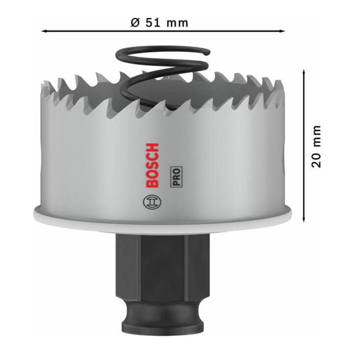 Bosch PRO Sheet Metal PC Plus Lochsäge, 51 mm