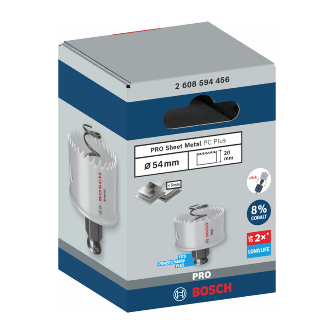 Bosch PRO Sheet Metal PC Plus Lochsäge, 54 mm
