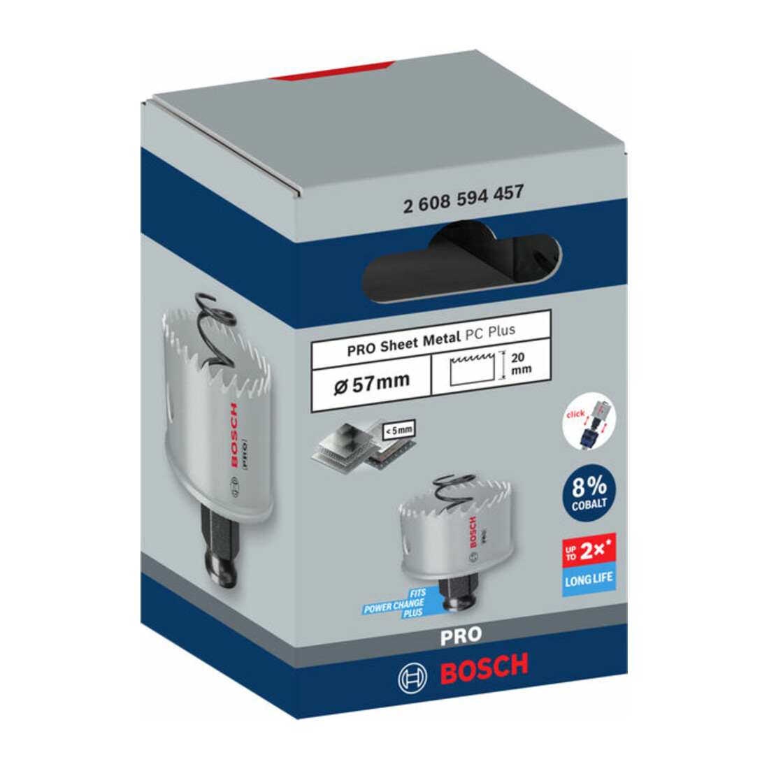 Bosch PRO Sheet Metal PC Plus Lochsäge, 57 mm