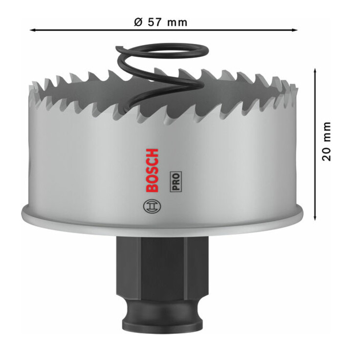 Bosch PRO Sheet Metal PC Plus Lochsäge, 57 mm