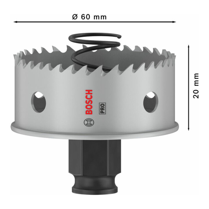 Bosch PRO Sheet Metal PC Plus Lochsäge, 60 mm