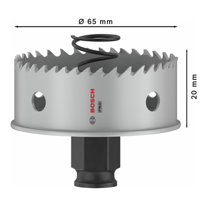 Bosch PRO Sheet Metal PC Plus Lochsäge, 65 mm