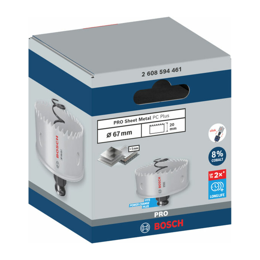 Bosch PRO Sheet Metal PC Plus Lochsäge, 67 mm