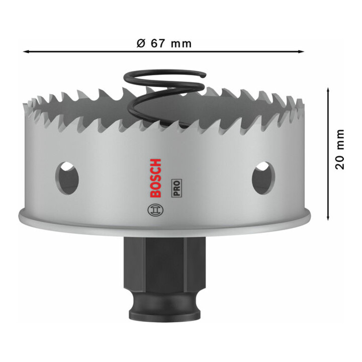 Bosch PRO Sheet Metal PC Plus Lochsäge, 67 mm