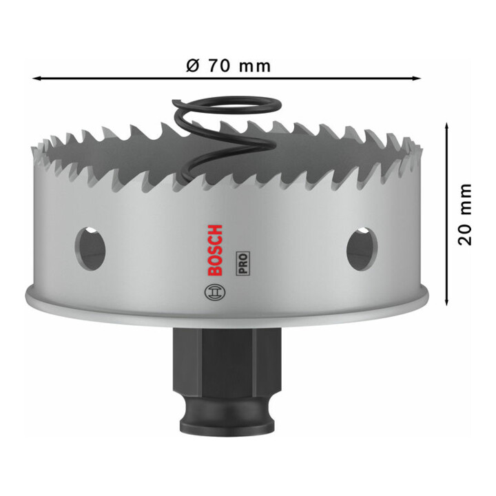 Bosch PRO Sheet Metal PC Plus Lochsäge, 70 mm