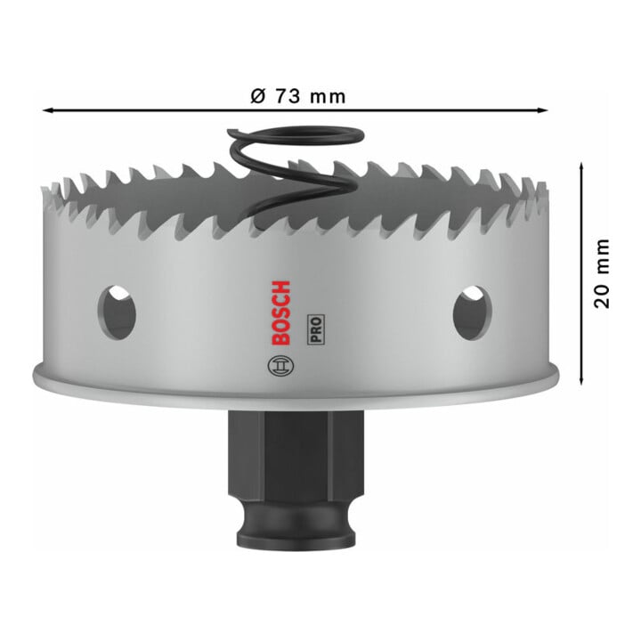 Bosch PRO Sheet Metal PC Plus Lochsäge, 73 mm