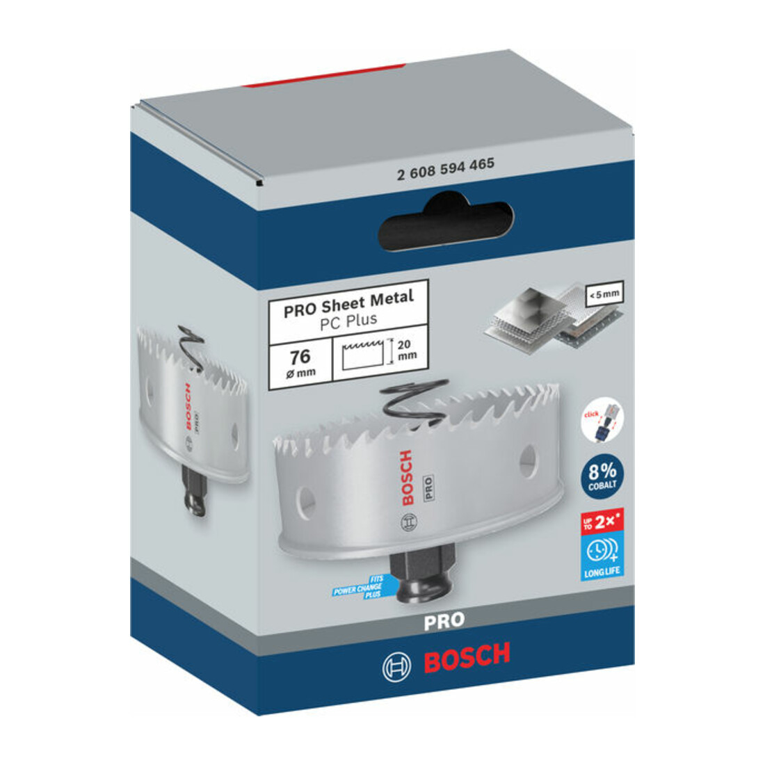 Bosch PRO Sheet Metal PC Plus Lochsäge, 76 mm