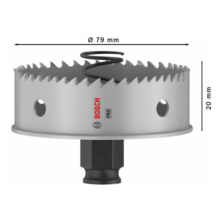 Bosch PRO Sheet Metal PC Plus Lochsäge, 79 mm