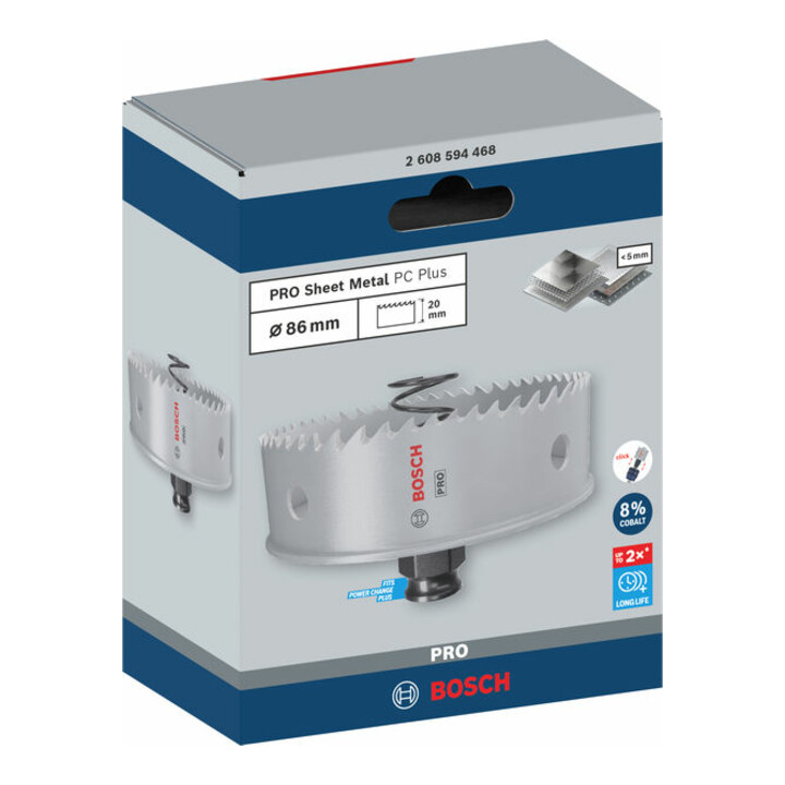 Bosch PRO Sheet Metal PC Plus Lochsäge, 86 mm