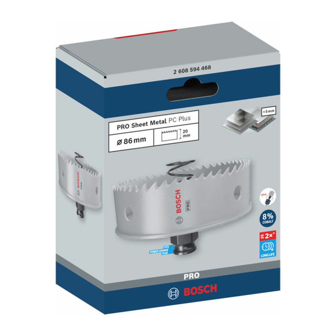Bosch PRO Sheet Metal PC Plus Lochsäge, 86 mm