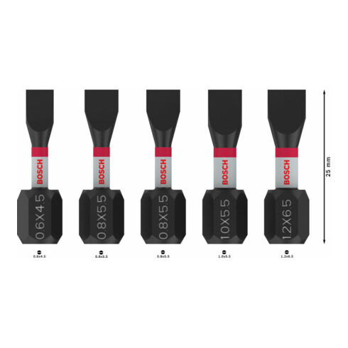 Bosch PRO SL Impact Bit Set, 25 mm, 5-tlg