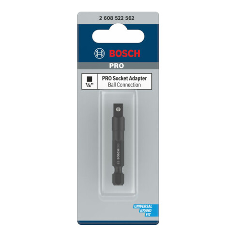 Bosch PRO Socket Adapter mit Kugelverbindung, 1/4", 50 mm