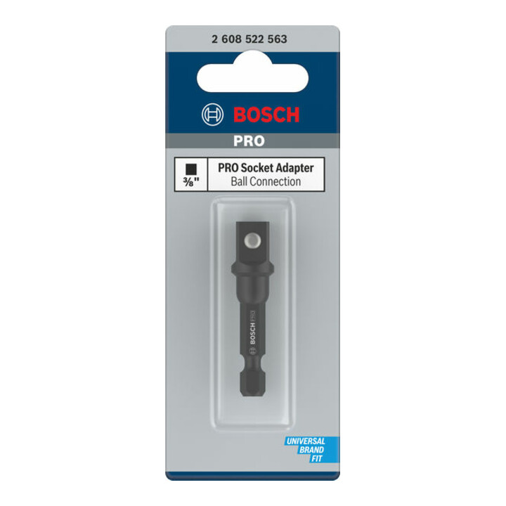 Bosch PRO Socket Adapter mit Kugelverbindung, 3/8", 50 mm