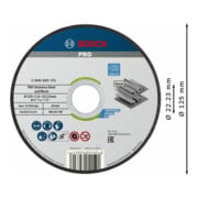 Bosch PRO Stainless Steel and Metal Trennscheibe, 125x 1,6x 22,23 mm, gerade, 100 Stk.-4