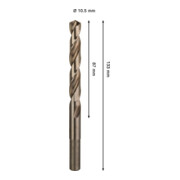 Bosch PRO Stainless Steel HSS-Co Spiralbohrer, 10,5 x 87 x 133 mm-4