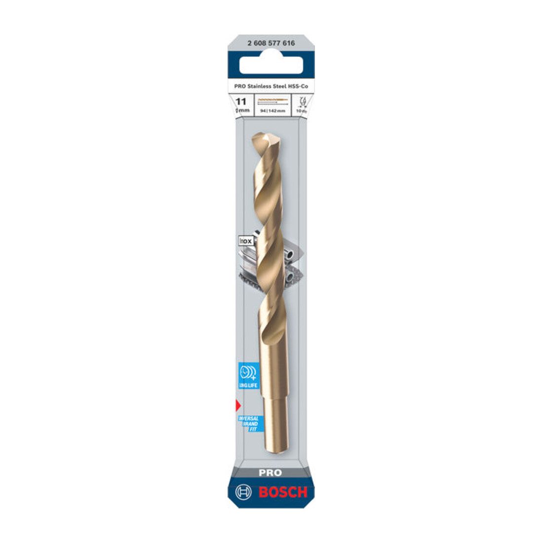 Bosch PRO Stainless Steel HSS-Co Spiralbohrer, 11 x 94 x 142 mm