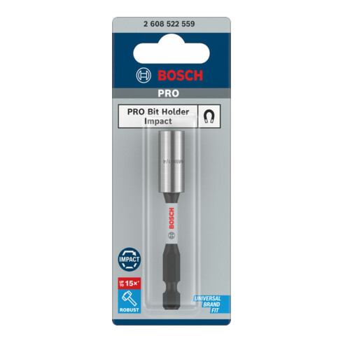 Bosch PRO Standard Bit Holder Impact, 75 mm