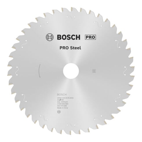 Bosch PRO Steel corded Kreissägeblatt, 203 x 2 x 25,4 mm
