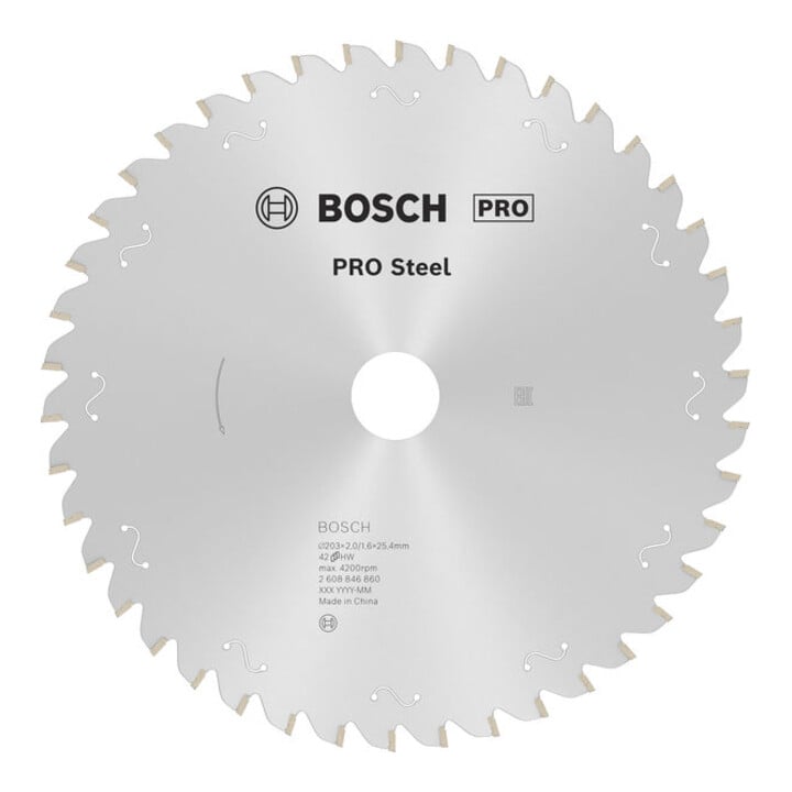 Bosch PRO Steel corded Kreissägeblatt, 203 x 2 x 25,4 mm