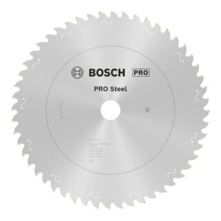 Bosch PRO Steel Sägeblatt Kreissägeblatt für Kreissägen, 254 x 2,2 x 25,4 mm, T52