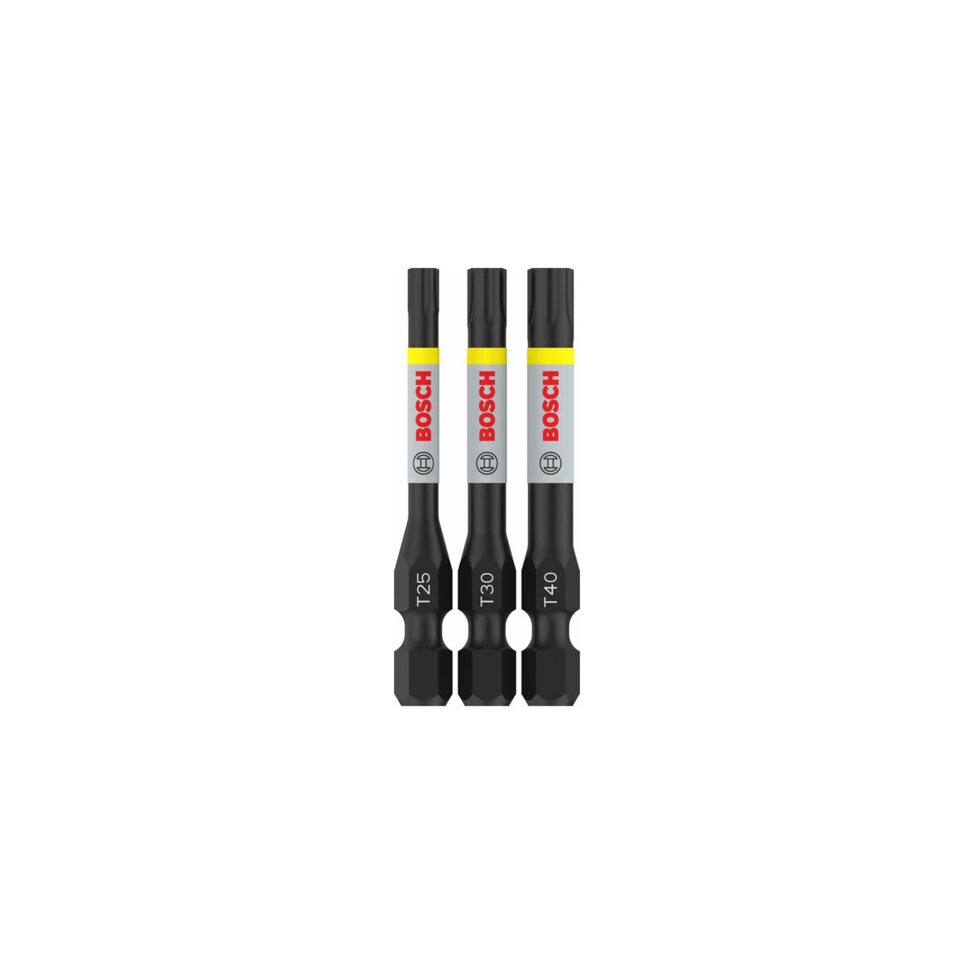 BOSCH PRO T Impact Bit Set, T25, T30, T40, 55 mm, 3-tlg