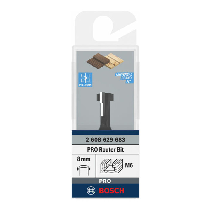 Bosch PRO T-Nutfräser, Ø 10,5 x Ø 6,6, Schaft 8 mm