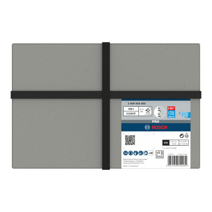 Bosch PRO Thick Metal Demolition S1130CF Säbelsägeblatt, 1,6 x 22 x 225 mm, 100-tlg.
