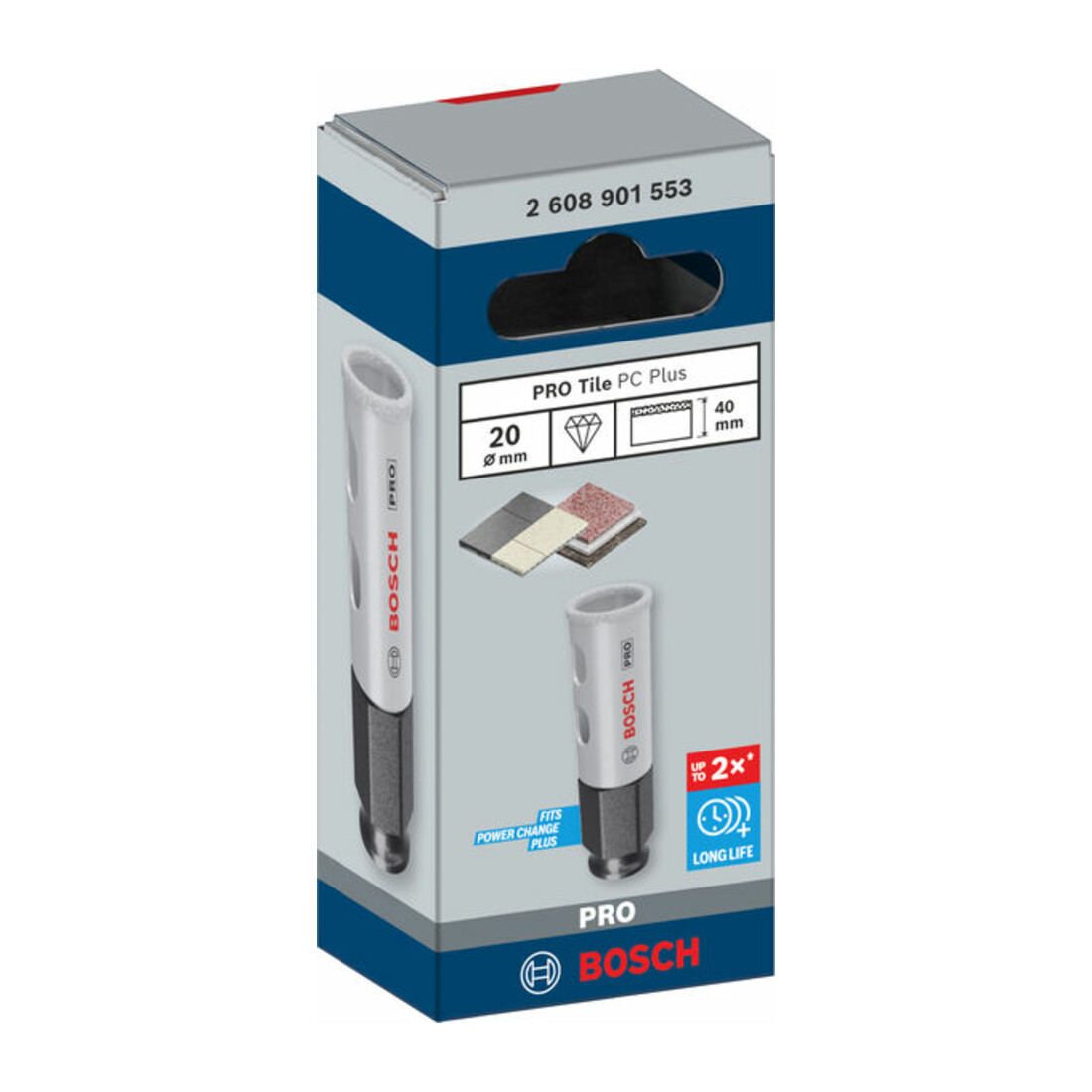 Bosch PRO Tile PC Plus Lochsäge, 20 mm, HS