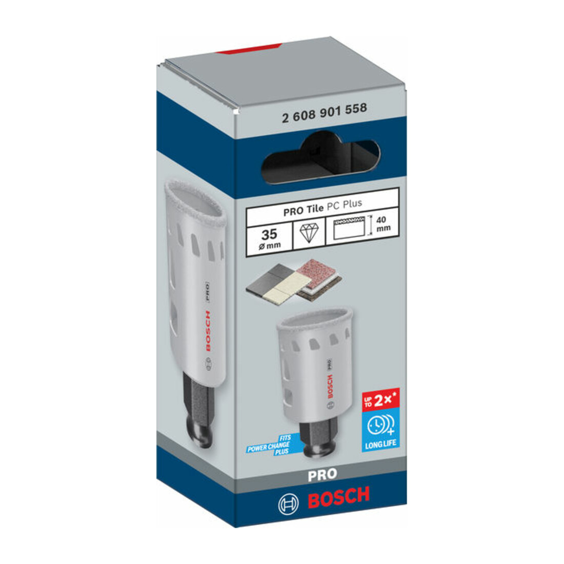 Bosch PRO Tile PC Plus Lochsäge, 35 mm, HS