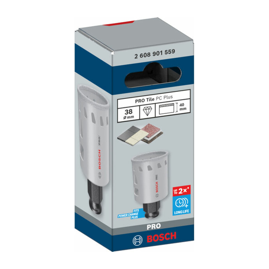 Bosch PRO Tile PC Plus Lochsäge, 38 mm, HS