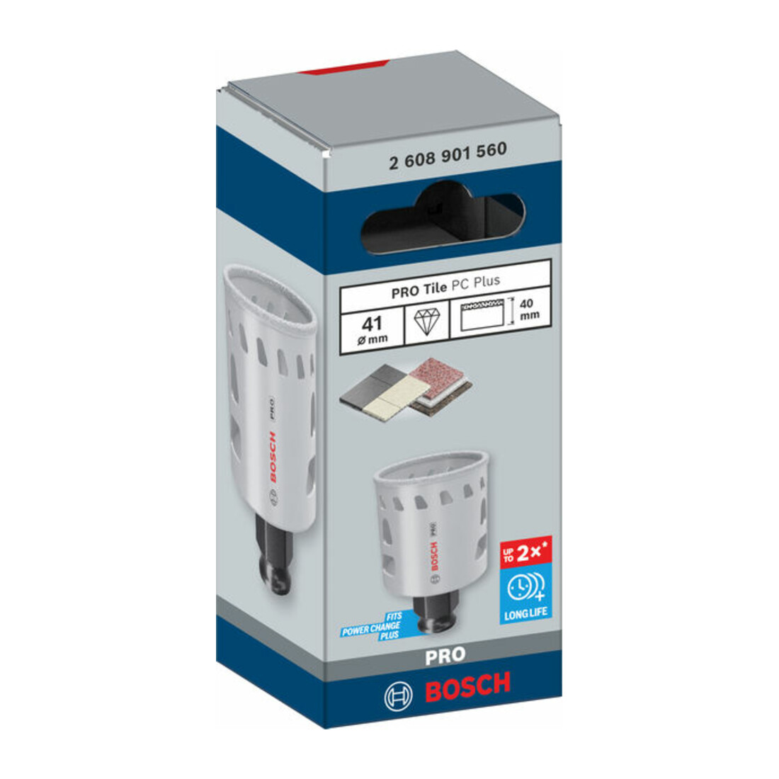 Bosch PRO Tile PC Plus Lochsäge, 41 mm, HS