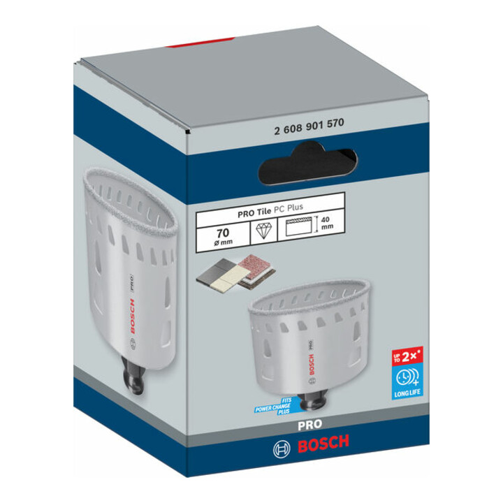 Bosch PRO Tile PC Plus Lochsäge, 70 mm, HS