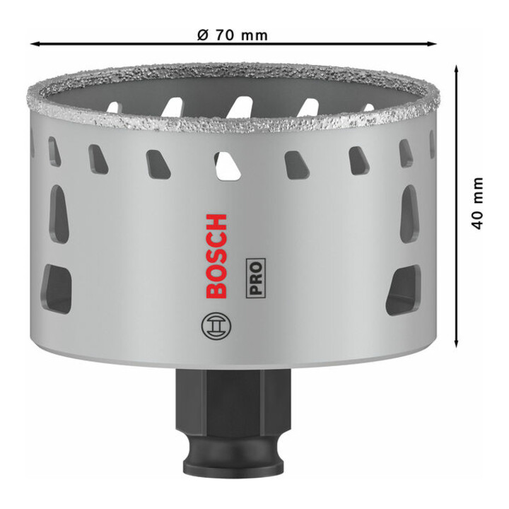 Bosch PRO Tile PC Plus Lochsäge, 70 mm, HS