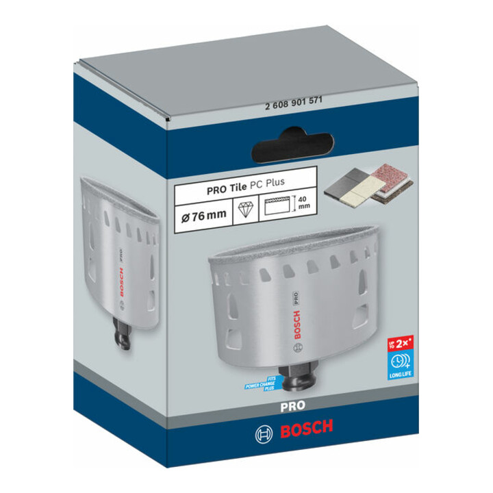 Bosch PRO Tile PC Plus Lochsäge, 76 mm, HS