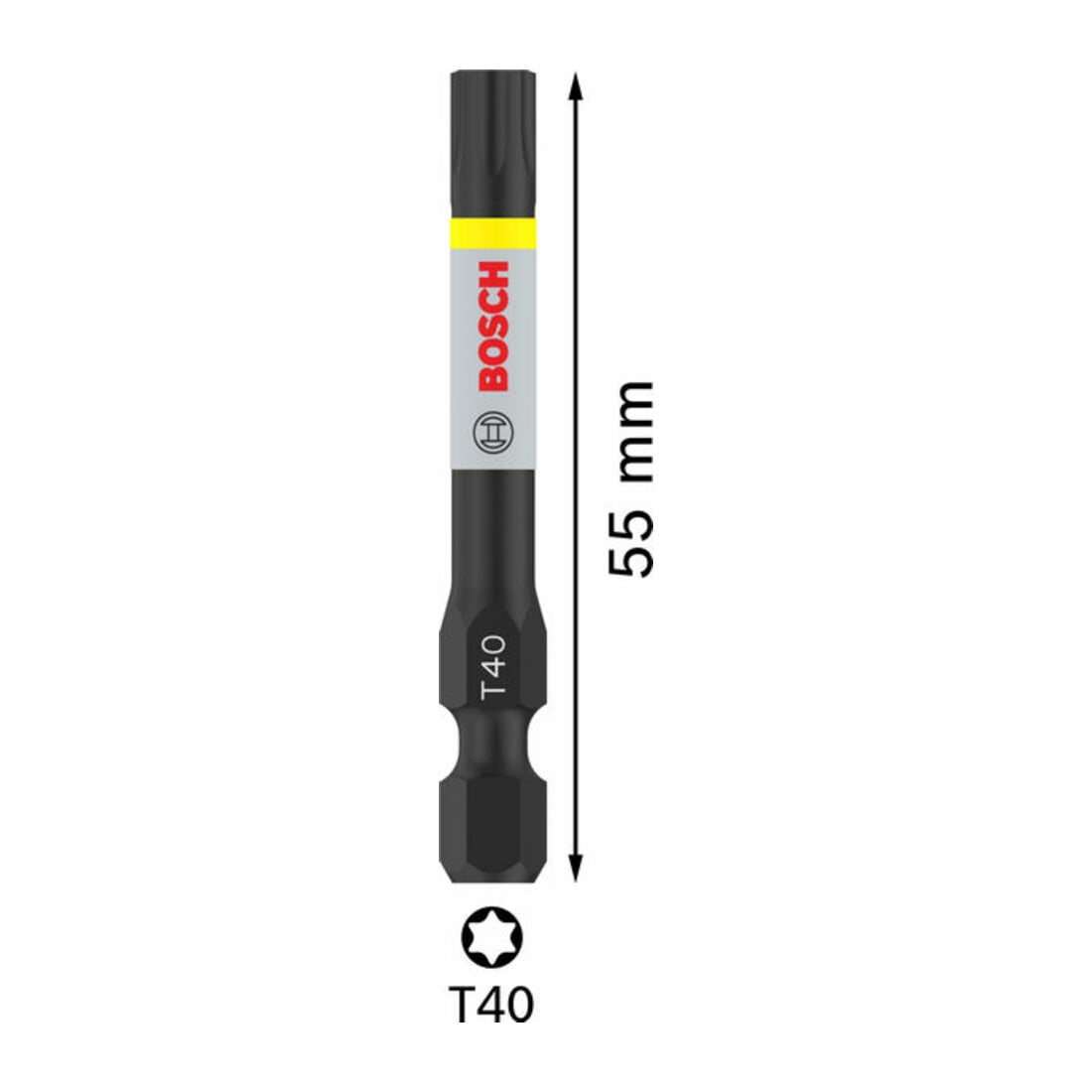 Bosch PRO Torx Impact Bit, T40, 55 mm, 2-tlg.