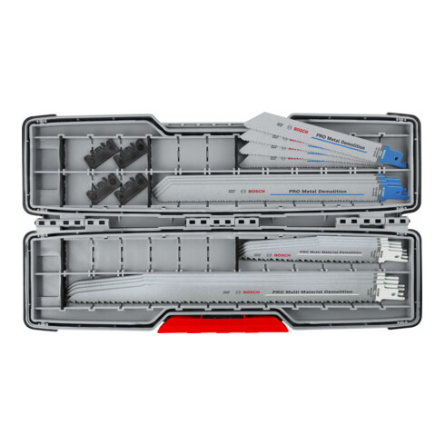 Bosch PRO Tough Box Demolition Säbelsägeblatt Set, 16-tlg.