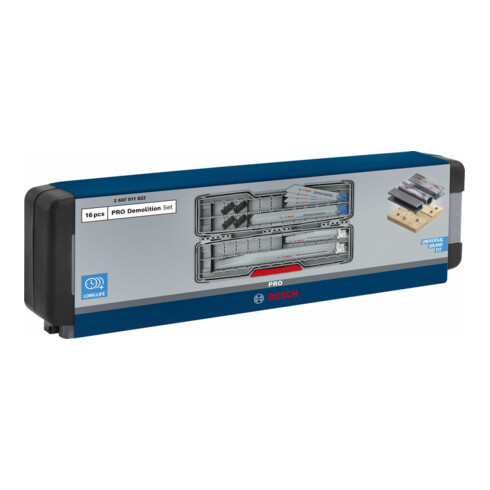Bosch PRO Tough Box Demolition Säbelsägeblatt Set, 16-tlg.