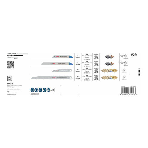 Bosch PRO Tough Box Demolition Säbelsägeblatt Set, 16-tlg.