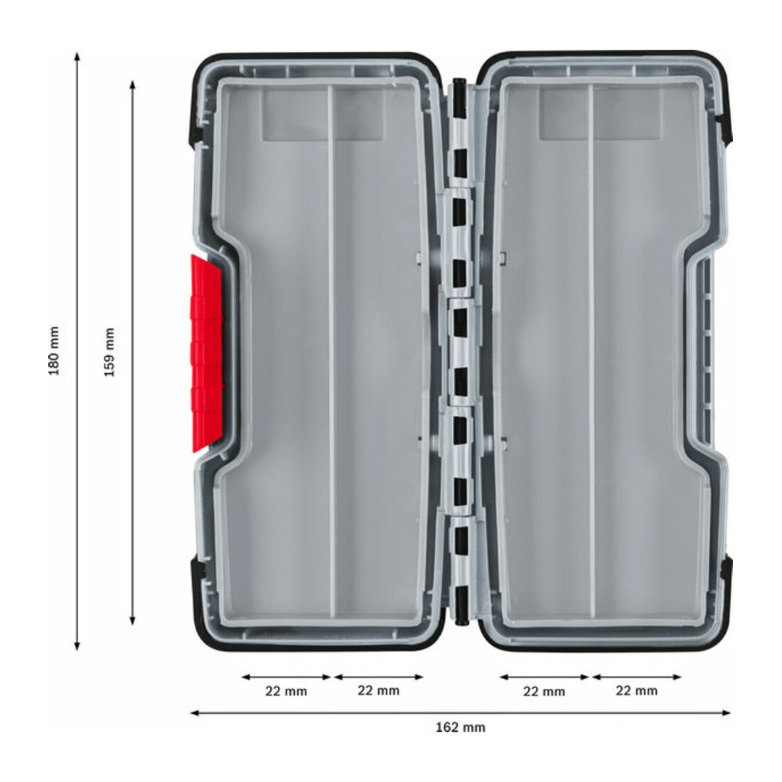Bosch PRO Tough Box Small für Zubehör, 43 x 87 x 210 mm